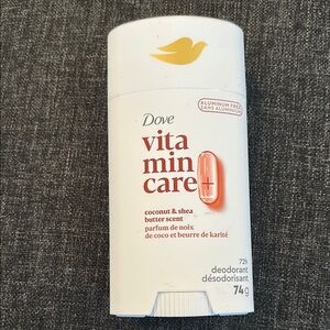 NEW Dove Vitamin Care Deodorant coconut and Shea butter aluminum free
